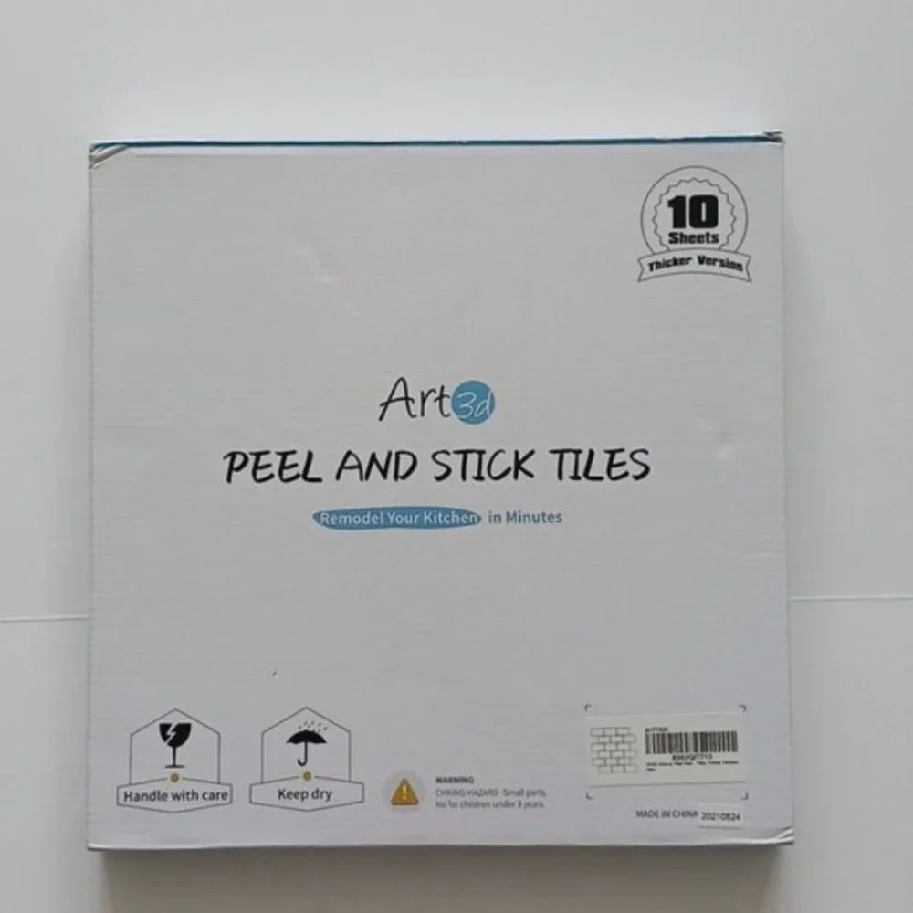 Art3d 10 Thickened Subway Tiles Peel and Stick Backsplash for Kitchen White